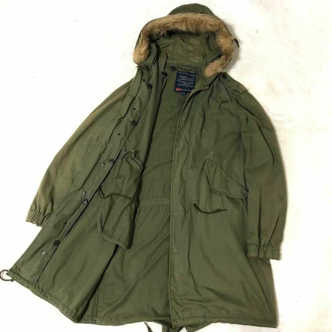 ALPHA INDUSTRIES - アルファインダストリーズ モッズコート M カーキ