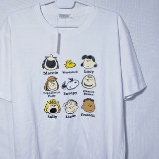 新品 Tシャツ XL スヌーピー チャーリー ウッドストック サリー ピ―ナッツ(Tシャツ/カットソー(半袖/袖なし))