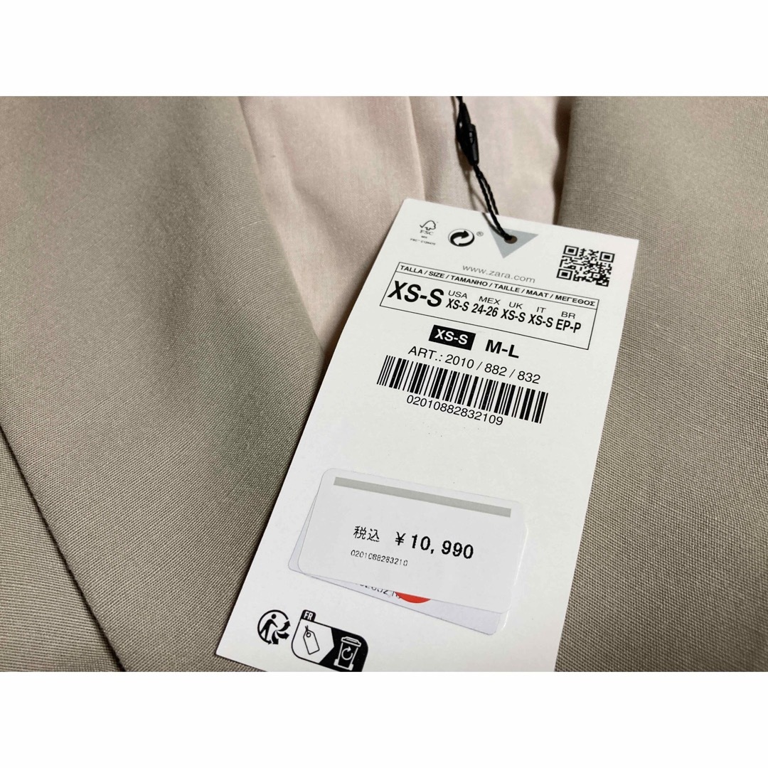 新品未使用 ZARA オーバーサイズリネンブレザー ジャケット テーラード 3