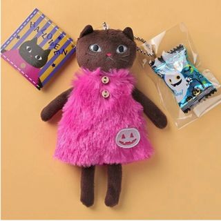 カルディ(KALDI)のカルディ　ハロウィン　モコネコ　ハロウィンねこ　キャンディ付き　KALDI(ぬいぐるみ)