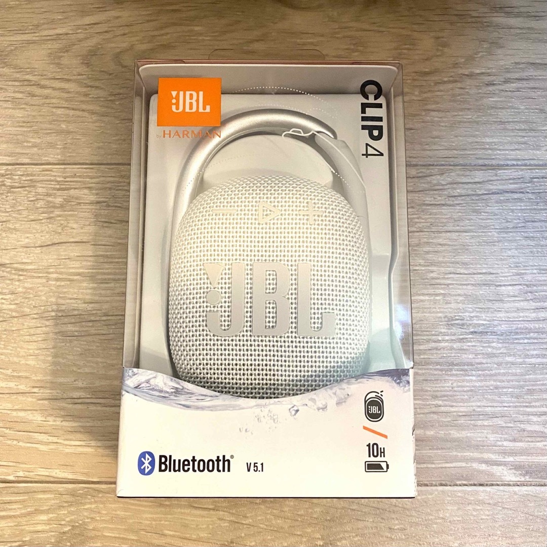 新品】JBL CLIP4 防塵防水 Bluetoothスピーカー 白の通販 by 卍ZONE卍