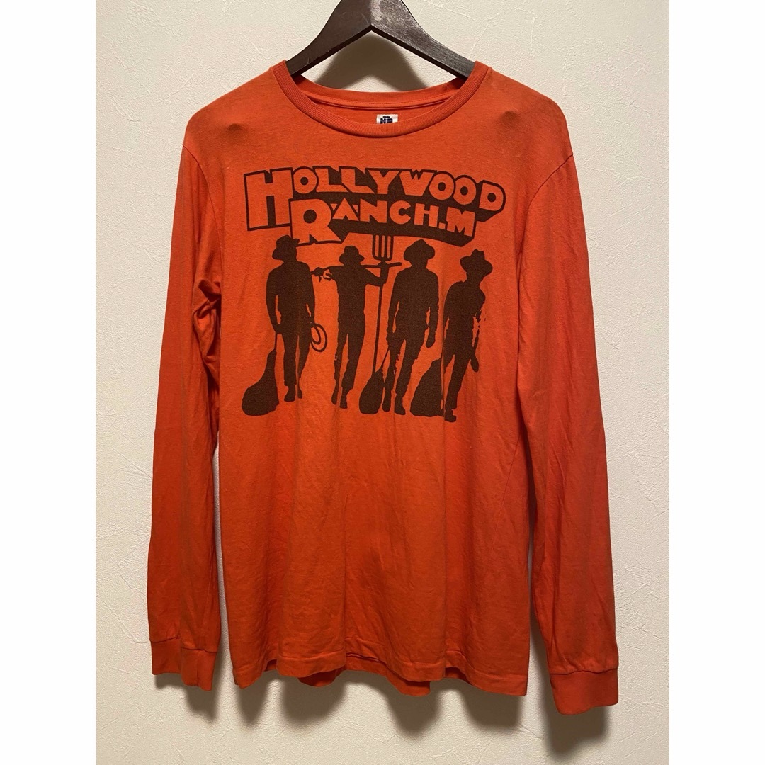 HOLLYWOOD RANCH MARKET(ハリウッドランチマーケット)のHR ハリウッドランチマーケット サイズ2 長袖 Tシャツ 綿100 聖林公司 メンズのトップス(Tシャツ/カットソー(七分/長袖))の商品写真