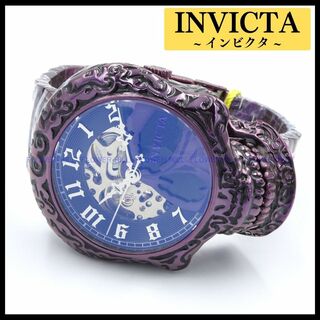 インビクタ(INVICTA)のINVICTA 腕時計 39184 ARTIST 自動巻き スカル パープル(腕時計(アナログ))