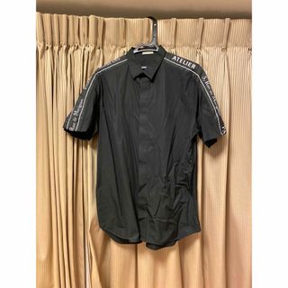 ディオールオム(DIOR HOMME)の本物ディオールオムATELIERシャツDIORHOMMEサイドロゴテープ正規品L(Tシャツ/カットソー(半袖/袖なし))