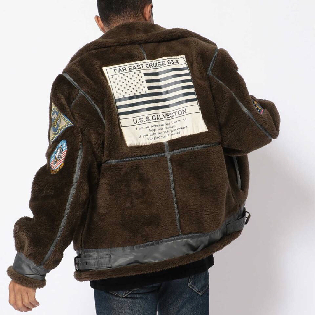 AVIREX - 《アヴィレックス》新品 豪華ワッペン B-3 トップガン ボア