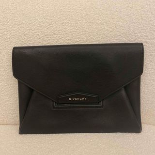 GIVENCHY - ジバンシー クラッチバッグ美品 黒 レザーの通販 by ブラン