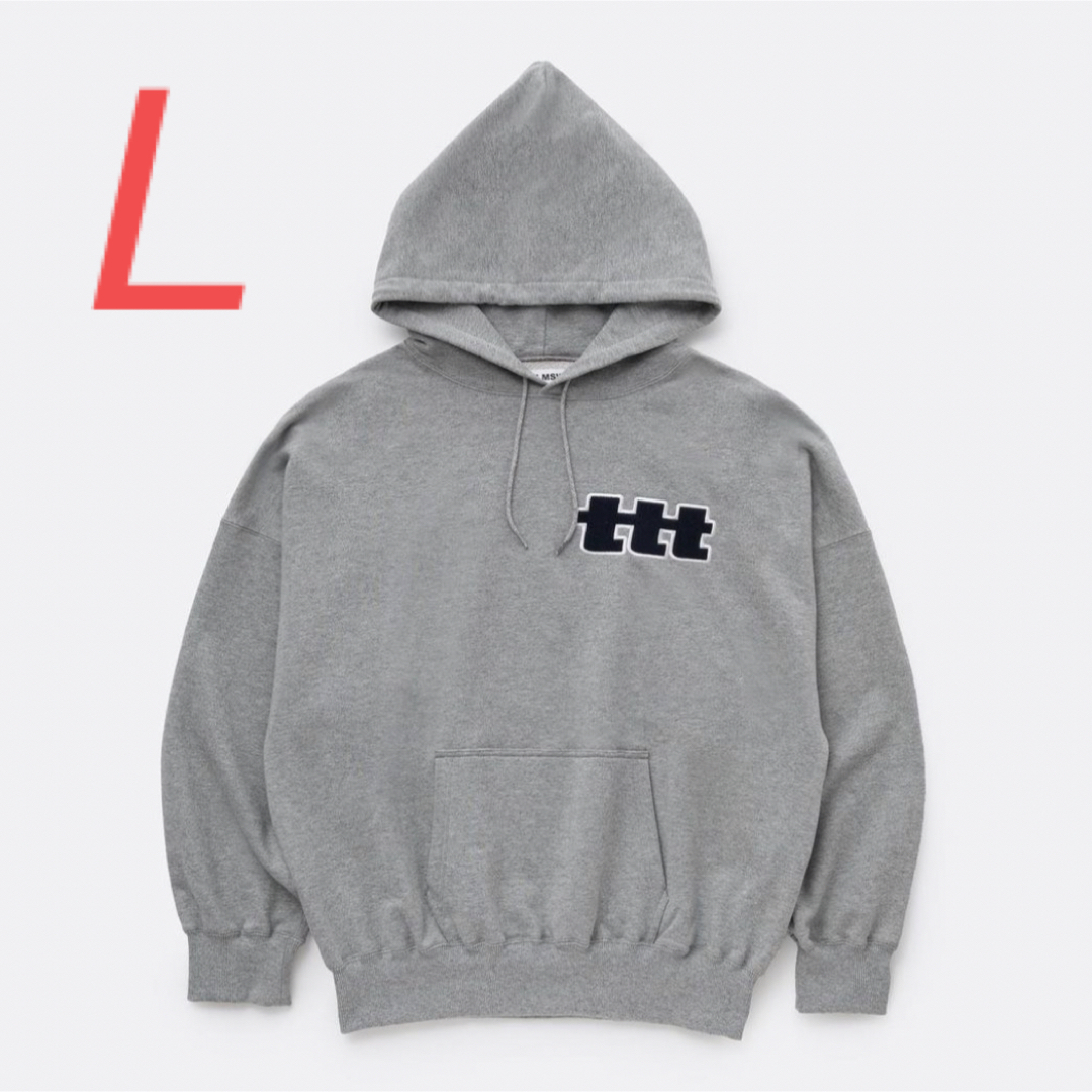 TTT MSW ttt logo hoodie gray L 新品　パーカートップス