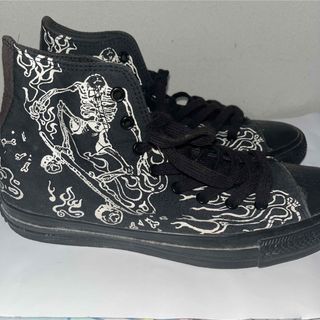 コンバース(CONVERSE)のコンバースオールスター US スカルスケーター ハイBLACK 25.5(スニーカー)