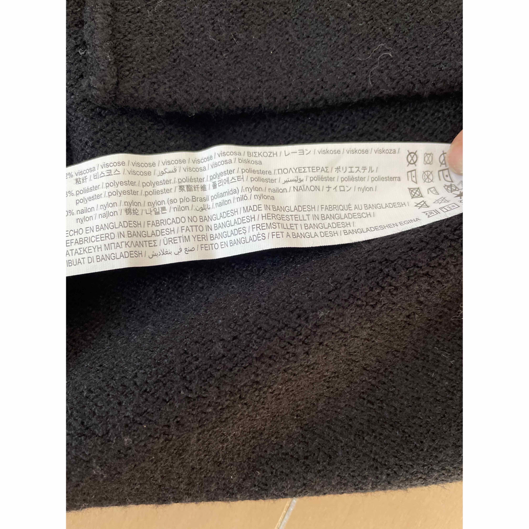 ZARA KIDS(ザラキッズ)のZARAキッズ　黒ニットジャケット　新品未使用　134 キッズ/ベビー/マタニティのキッズ服女の子用(90cm~)(ジャケット/上着)の商品写真