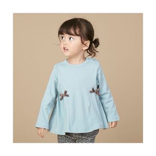 プティマイン(petit main)の新品 プティマイン(petit main)【オーガニック】ウエストリボン ロンT(Tシャツ/カットソー)