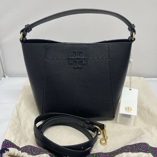 トリーバーチ(Tory Burch)のトリーバーチ TORY BURCH マックグロー スモール バケットバッグ　黒(ショルダーバッグ)