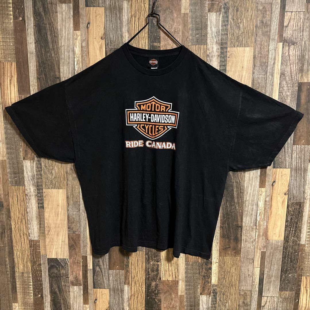 ハーレーダビッドソン Tシャツ 5XL ビッグサイズ ロゴ カナダ USA古着