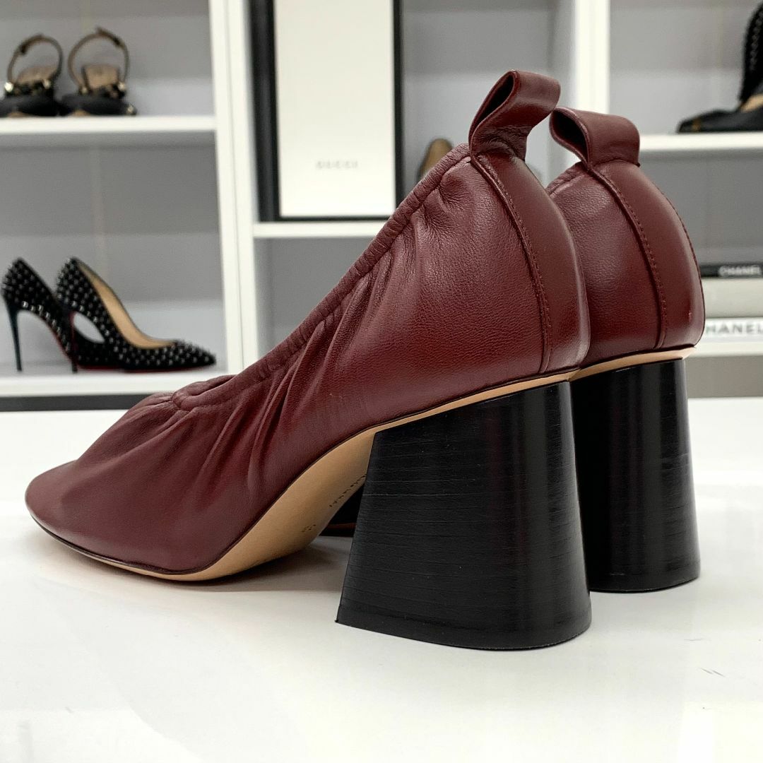 celine - 7135 未使用 セリーヌ フィービー レザー パンプス バレエ
