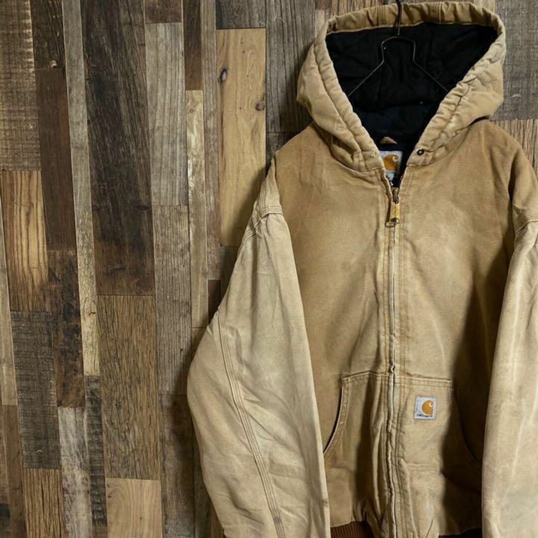 carhartt - カーハート ダック パーカー ベージュ アウター フルジップ ...