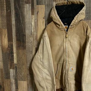 carhartt - カーハート ダック パーカー ベージュ アウター フルジップ