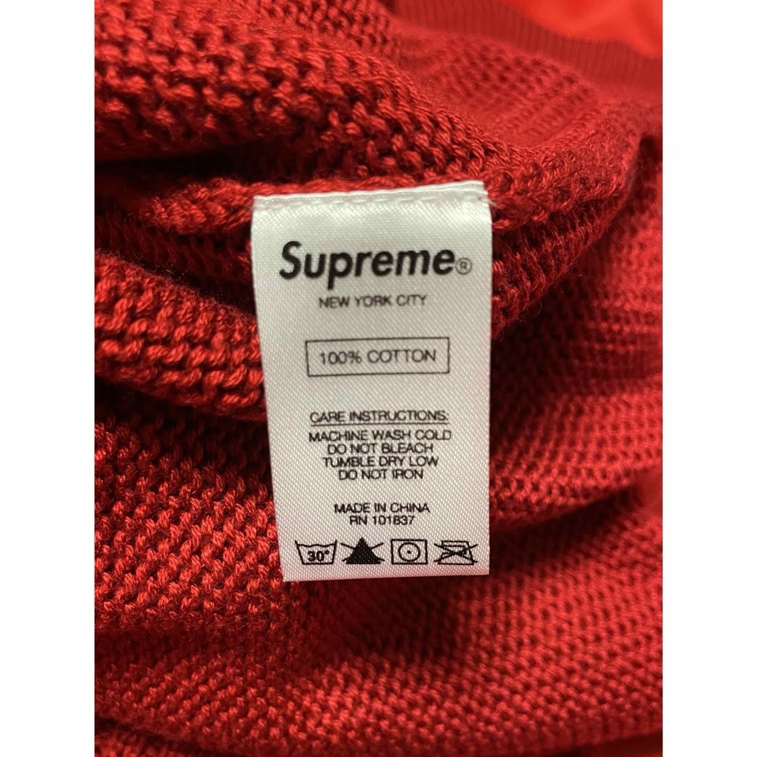 Supreme(シュプリーム)の【新品】 Supreme 20SS Back Logo sweater 赤 L メンズのトップス(ニット/セーター)の商品写真