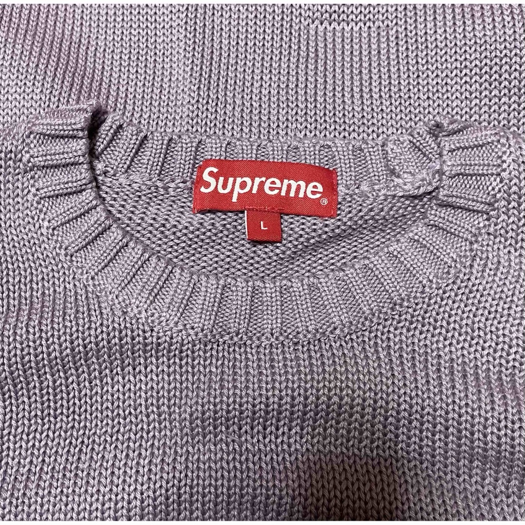 【新品】 Supreme 20SS Back Logo sweater 紫 L 4