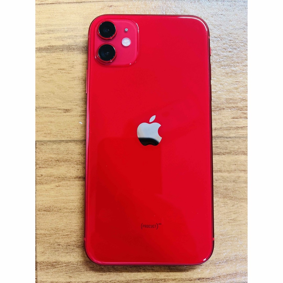 iPhone - iphone 11, 128gb ,simフリー, レッド auの通販 by そら