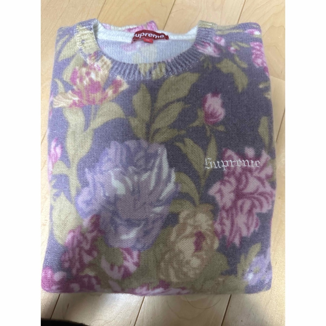 supreme floral angora sweater xl