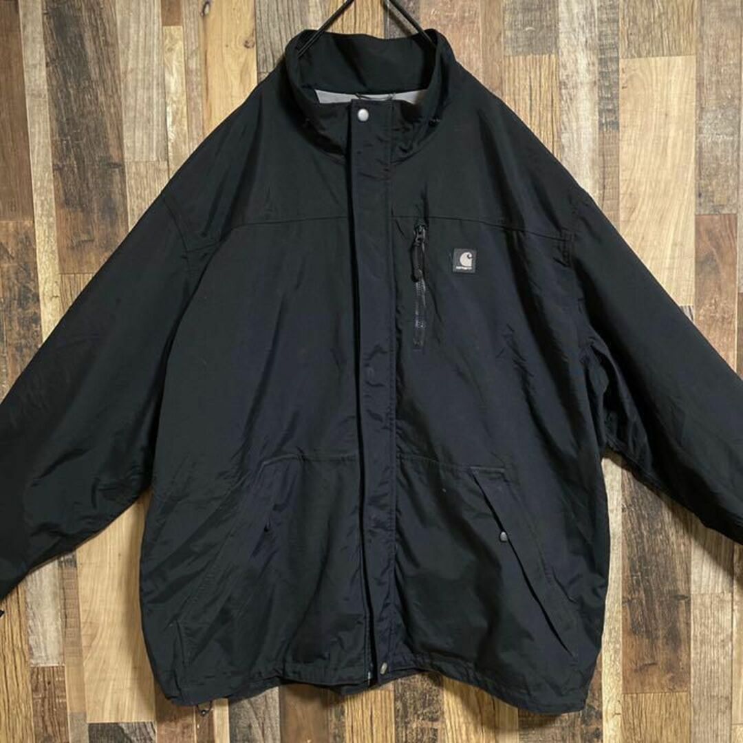 carhartt - カーハート ナイロン ブルゾン 黒 3XL 古着 長袖 ...