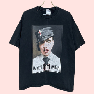 MARILYN MANSON 00s マリリンマンソン ビンテージ Tシャツ(Tシャツ/カットソー(半袖/袖なし))