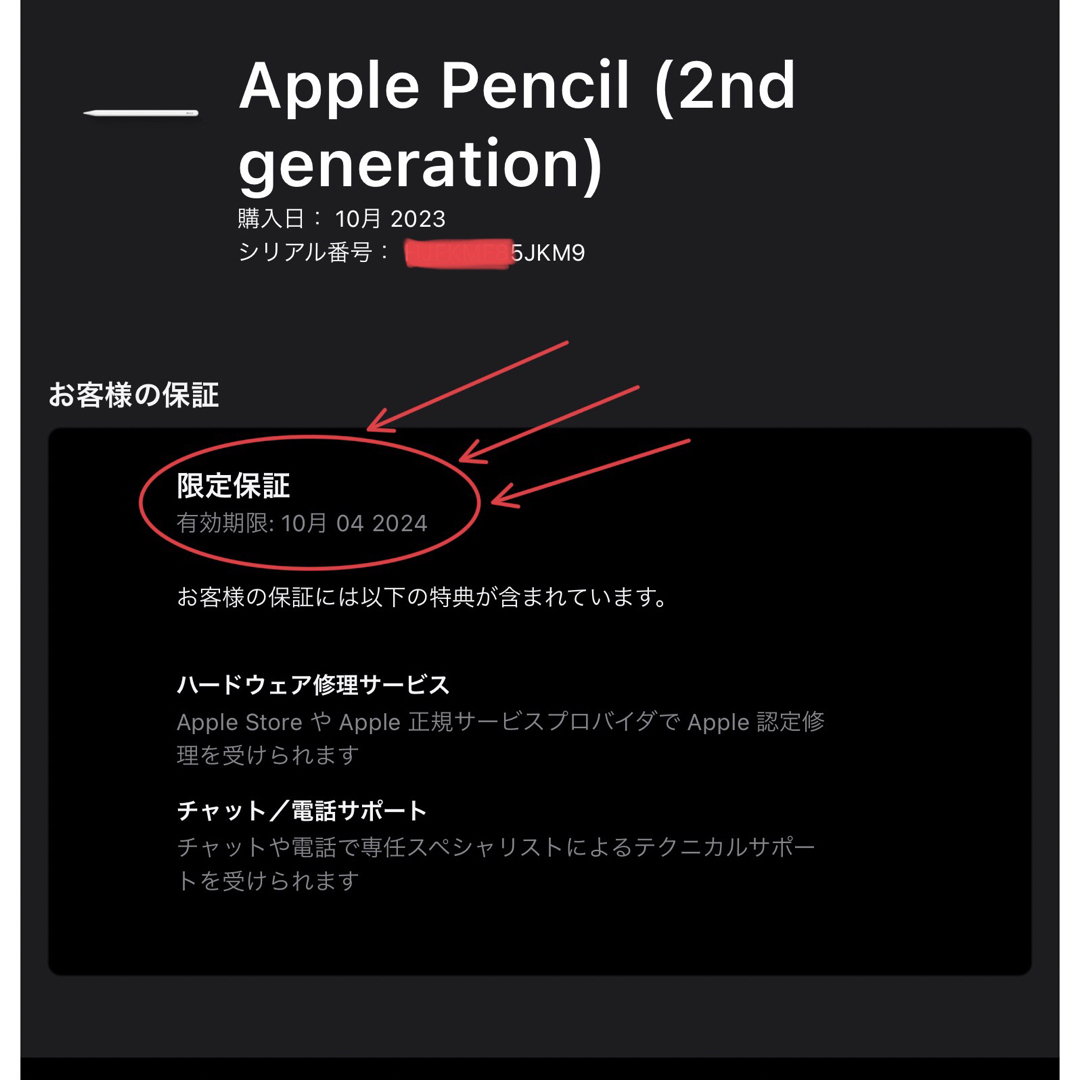未開封★Apple Pencil アップル ペンシル第2世代★2024年保証_4