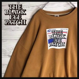 【希少カラーXL】BLACK EYE PATCH センターデカロゴ スウェット(その他)