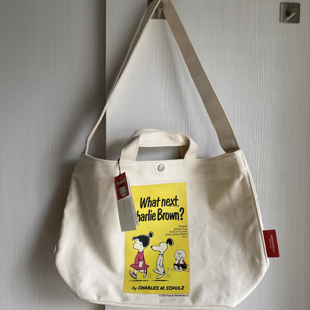 HERGOPOCH - ピーナッツ阪急百貨店限定 黄 バッグ エルゴポック