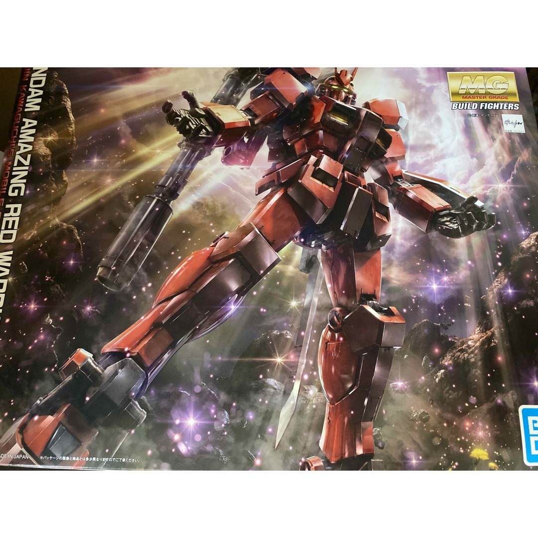 MGBF 1/100 ガンダムアメイジングレッドウォーリア ガンプラ。プラモデル-