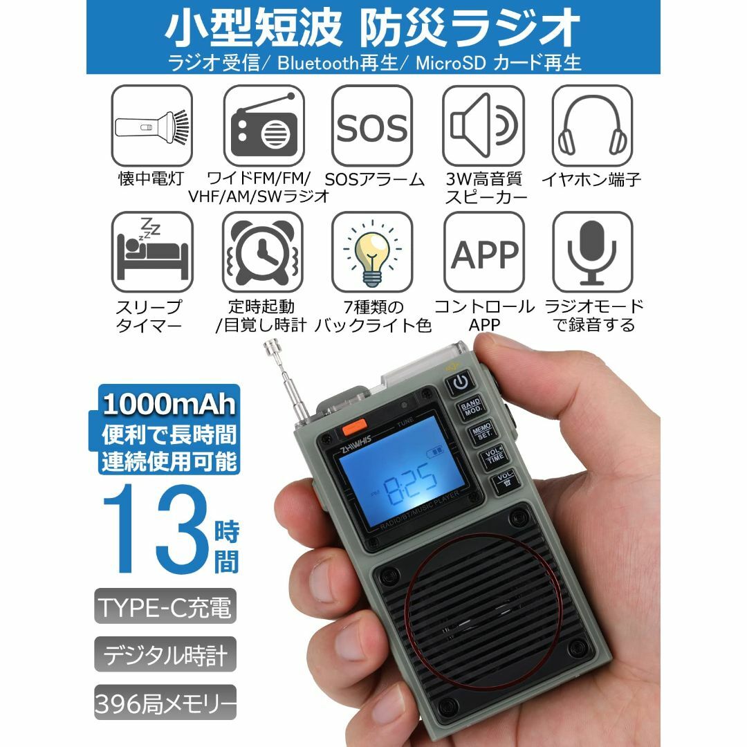 上品】 z09081-1 Bluetootスピーカー BCL短波ラジオ エアバンド受信機 上品】 z09081-1 Bluetootスピーカー BCL短波ラジオ エアバンド受信機