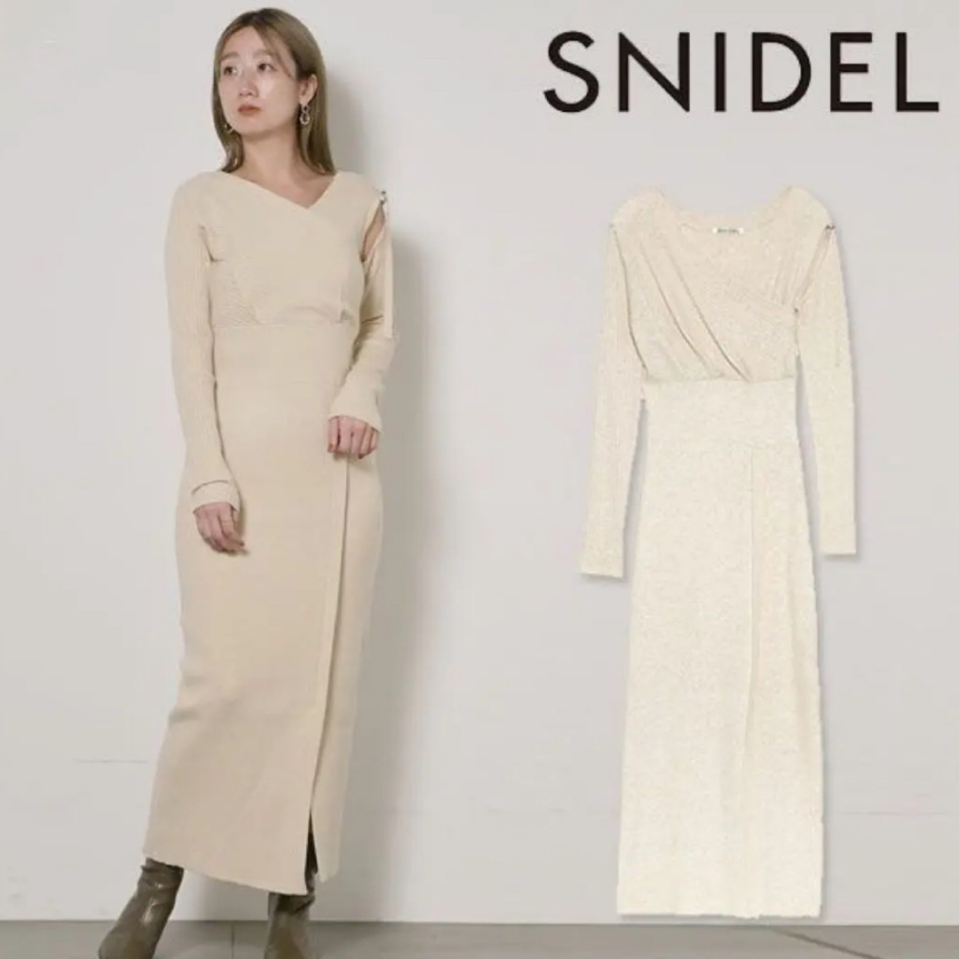 SNIDEL スリットニットワンピース