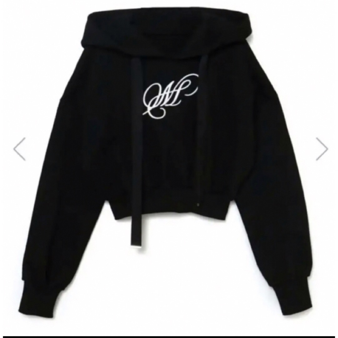 Bubbles(バブルス)のmelt the lady ”M” short hoodie black レディースのトップス(パーカー)の商品写真