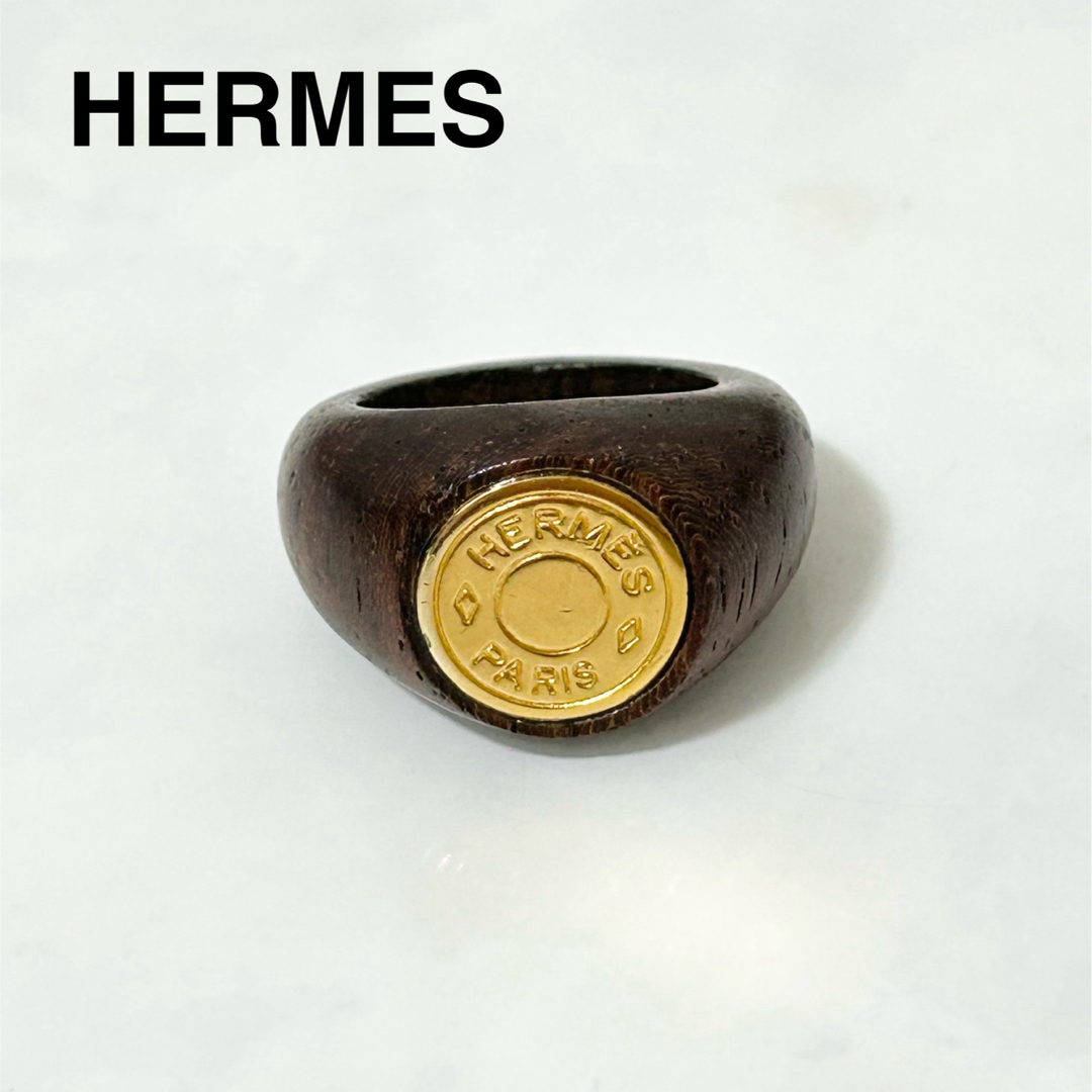 HERMES エルメス　セリエ　ウッドリング　指輪