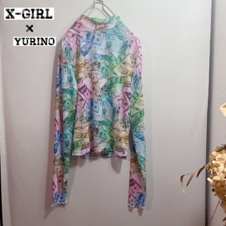 エックスガール(X-girl)の【美品♡】X-GIRL×YURINO MESH シアートップス　ドル　ゴルチエ　(カットソー(長袖/七分))