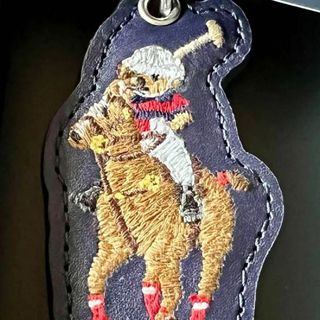 【海外限定】ポロラルフローレン ポロベア刺繍キーチェーン《ポロプレーヤー》