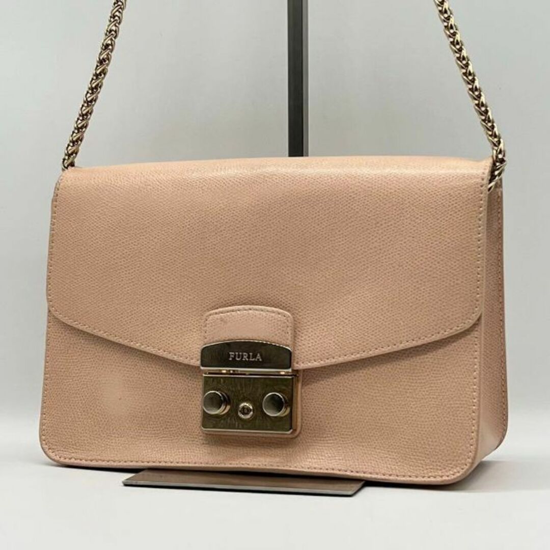 美品 FURLA フルラ メトロポリス 2wayショルダー バッグ 通勤 A4