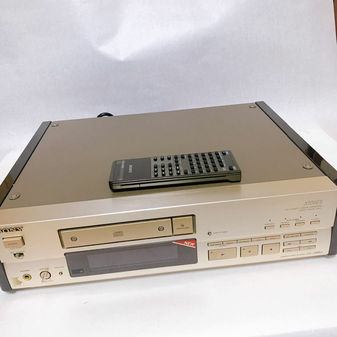 週末セール】【名機】SONY CDP-X555ES CDプレーヤー リモコン付-