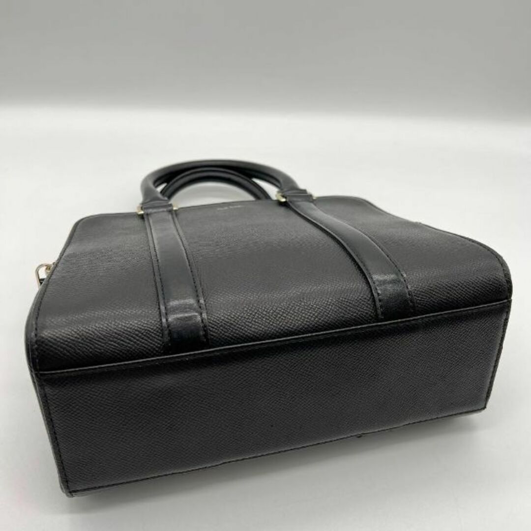 極美品 Paul Smith 2wayハンドバッグ ブラック レザー-