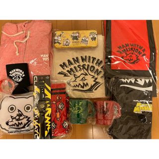 マンウィズアミッション(MAN WITH A MISSION)の★マンウィズ・パーカー&バッグ&コップ他10点★未使用！おまけ付！MWAM(ポップス/ロック(邦楽))