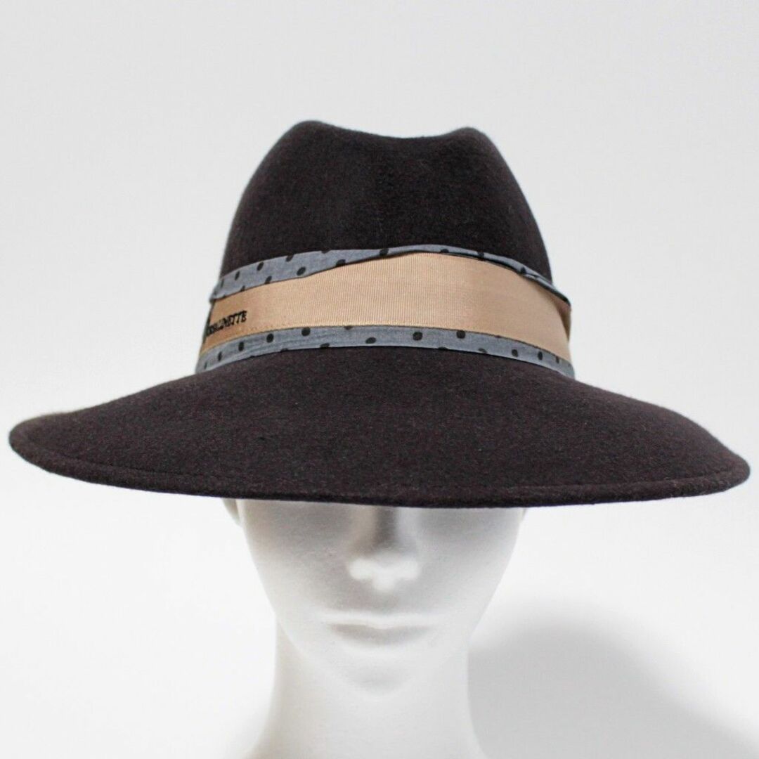 Borsalino(ボルサリーノ)の新品 ボルサリネッテ BY ボルサリーノ フェルトハット 約57.5cm 紫紺 レディースの帽子(ハット)の商品写真
