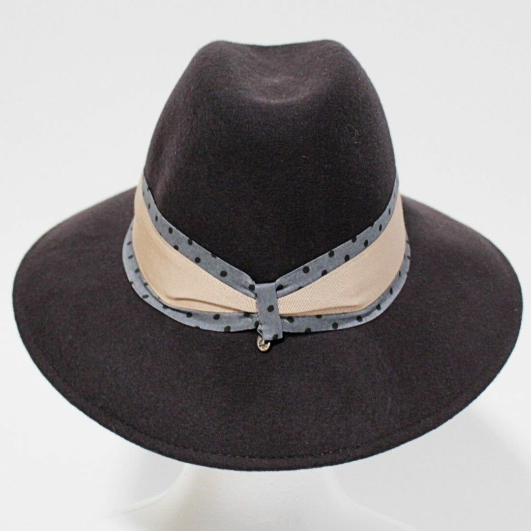 Borsalino(ボルサリーノ)の新品 ボルサリネッテ BY ボルサリーノ フェルトハット 約57.5cm 紫紺 レディースの帽子(ハット)の商品写真