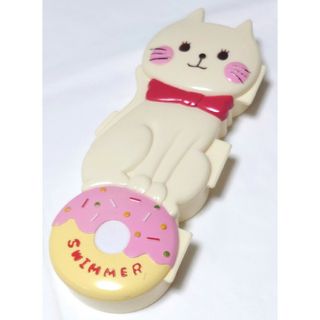 スイマー(SWIMMER)のスイマー SWIMMER ペンケース 筆箱 猫 ねこ 白猫 ドーナッツ(ペンケース/筆箱)