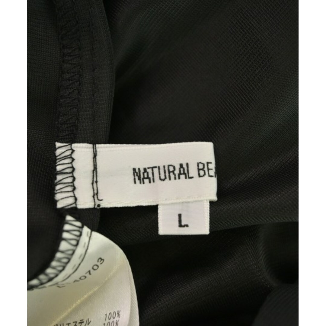 NATURAL BEAUTY BASIC(ナチュラルビューティーベーシック)のNATURAL BEAUTY BASIC ワンピース L 白x黒(花柄) 【古着】【中古】 レディースのワンピース(ひざ丈ワンピース)の商品写真