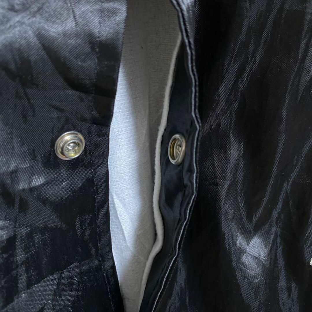 メンズ スタジャン 2XL 刺繍 黒  長袖 ジャケット アウター