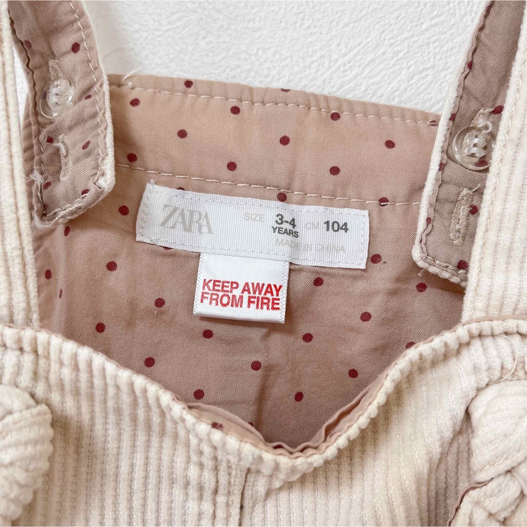 ZARA(ザラ)のZARA ジャンパースカート キッズ/ベビー/マタニティのキッズ服女の子用(90cm~)(ワンピース)の商品写真