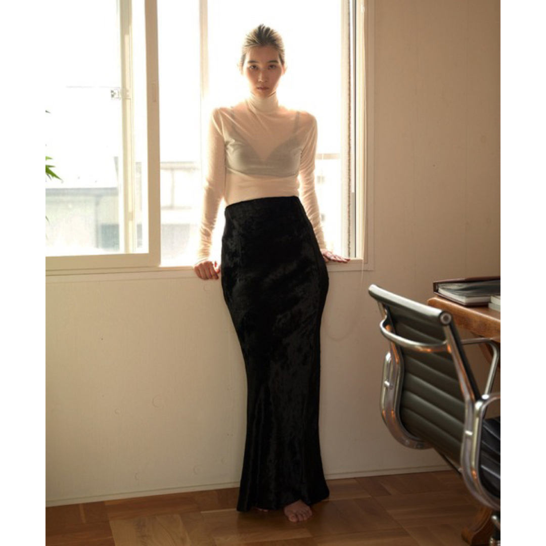 enof velvet long skirt  M レディースのスカート(ロングスカート)の商品写真