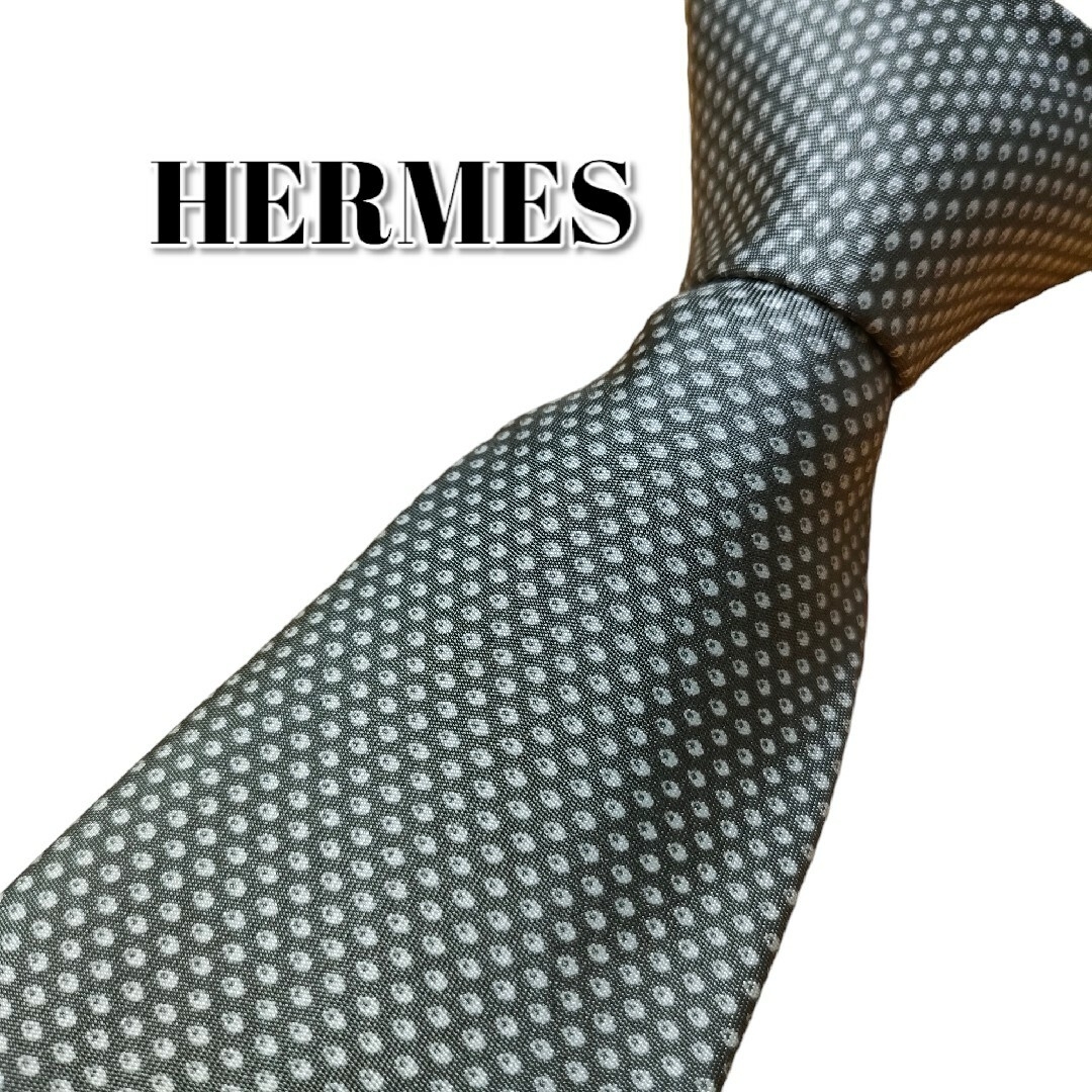 ★HERMES★　エルメス　グレー系　フランス製