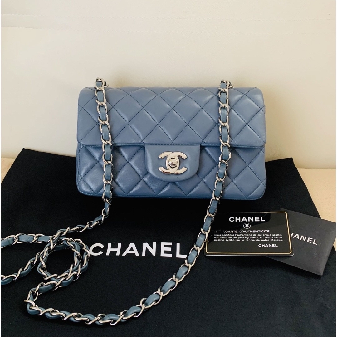 CHANEL ミニフラップバッグ ミニマトラッセ ラムスキンレディース