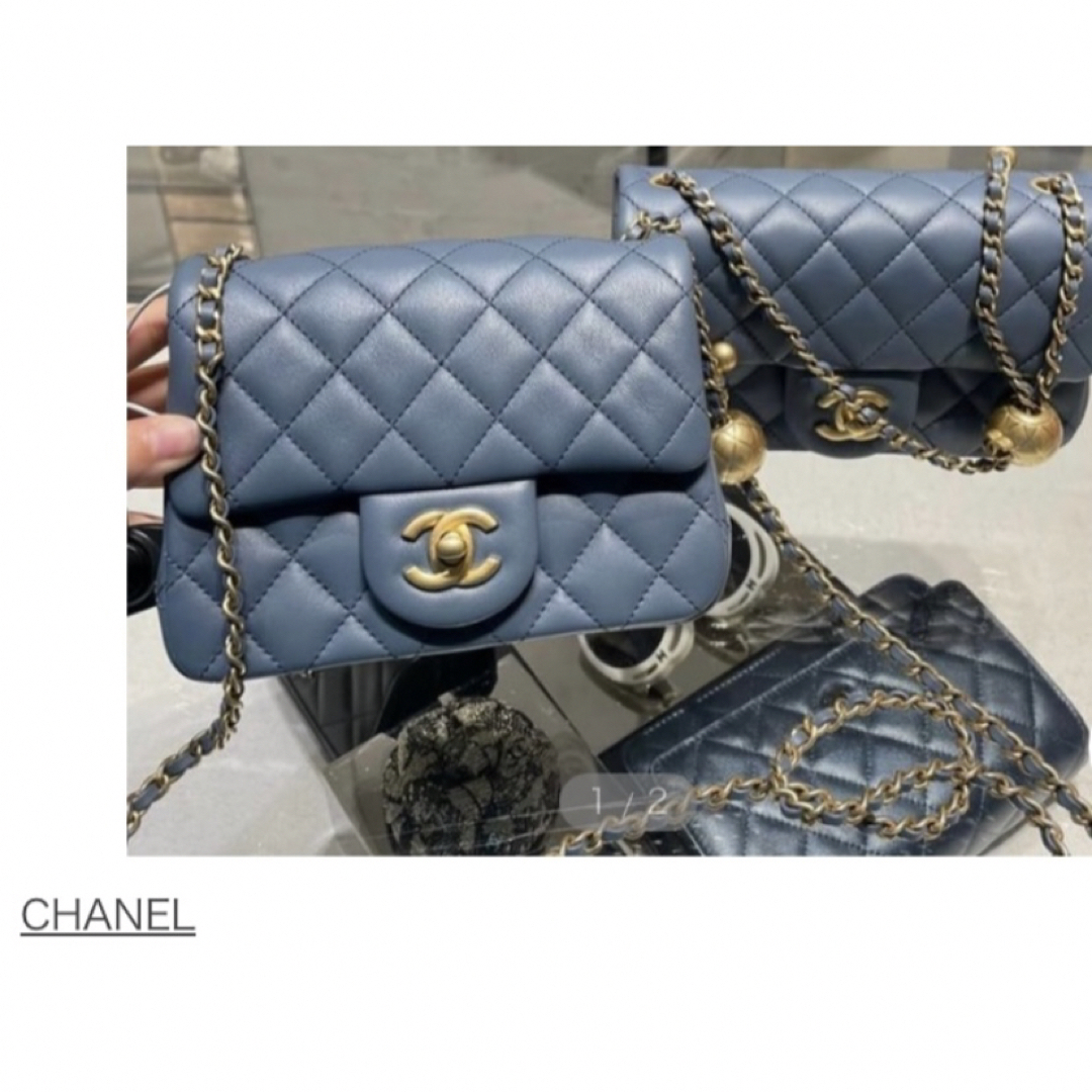 CHANEL(シャネル)のCHANEL ミニフラップバッグ ミニマトラッセ ラムスキン レディースのバッグ(ショルダーバッグ)の商品写真