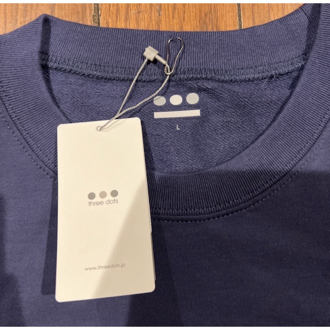 three dots(スリードッツ)のスリードッツ　メンズ長袖カットソー メンズのトップス(Tシャツ/カットソー(七分/長袖))の商品写真